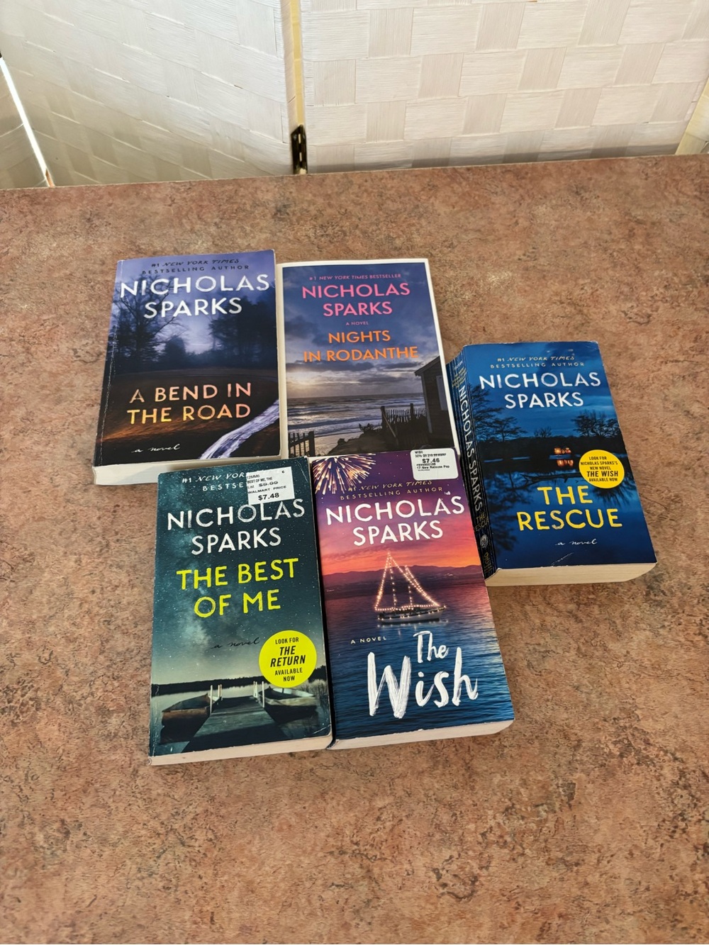 Nicholas Sparks Paperback 5 Book Lot